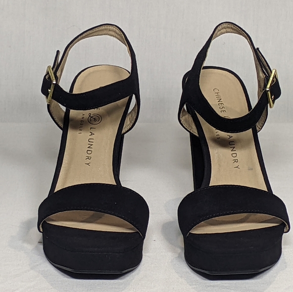 NEW Chinese Laundry Women's Alanah Platform 4.5 inch heel Sz 6 black - Picture 2 of 4